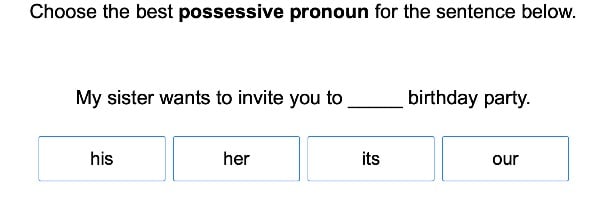 Possessive Pronouns 2 large image