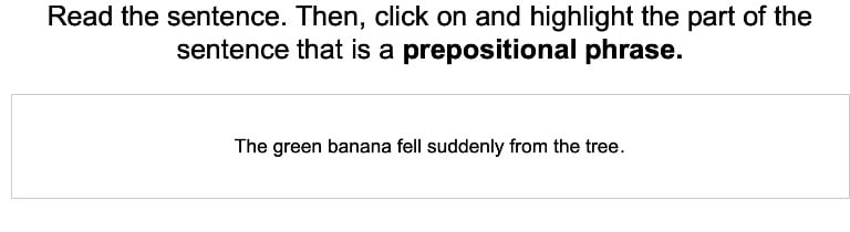 Prepositional Phrases 1