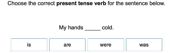 Present Tense Verbs 1 large image