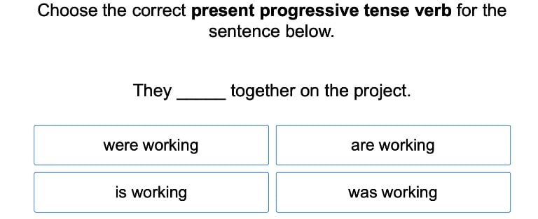 Present Tense Verbs 2