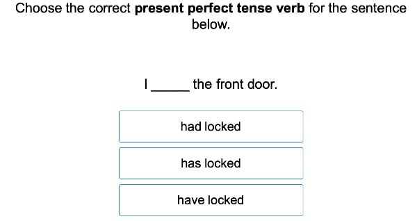 Present Tense Verbs 3 large image
