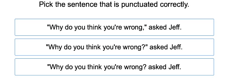 Punctuation in Dialogue 1