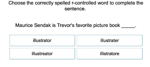 R-Controlled and Multi-Syllabic Spelling large image