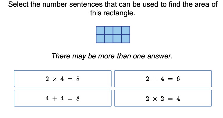 Relating Area to Addition and Multiplication