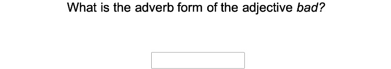 Suffixes to Change an Adjective to an Adverb 2