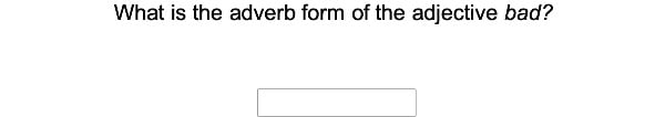 Suffixes to Change an Adjective to an Adverb 2 large image