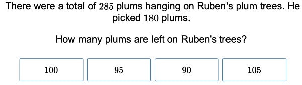 Three-Digit Subtraction Word Problems large image