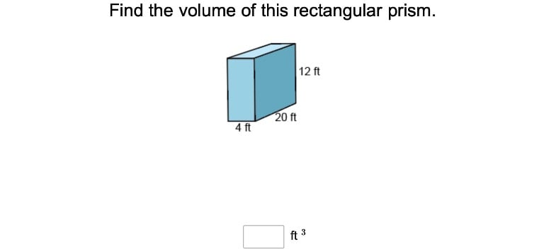 Volume of a Rectangular Prism