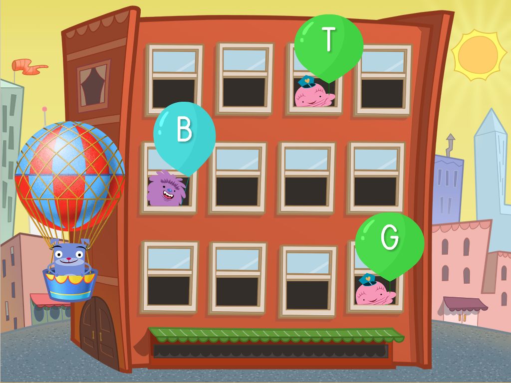 Alphabet Balloon Pop: B, E, G