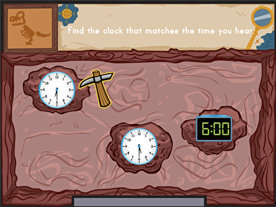 Dino Bones: Telling Time to the Half-Hour large image