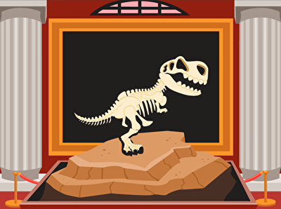 Dino Bones: Which Is Spelled Correctly? large image