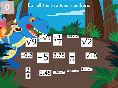 Dino Crunch: Irrational Numbers large image