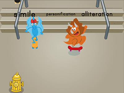 Dino Skateboarding: Figurative Language (Game 3) large image