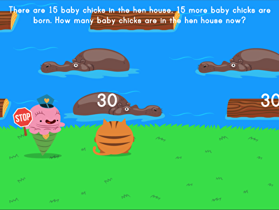 Jumpy: More Two-Digit Addition Word Problems large image