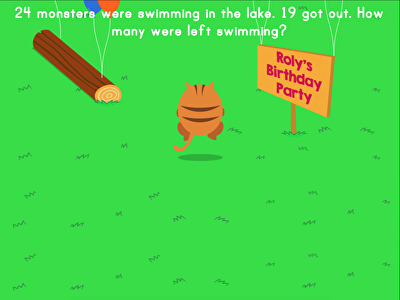 Jumpy: Two-Digit Subtraction Word Problems large image