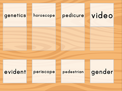 Match: Common Root Words large image