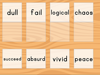 Match: Find the Antonyms large image
