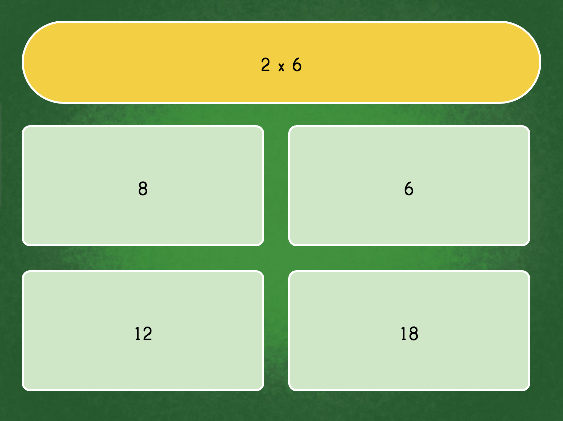 Multiply by 6 Quiz