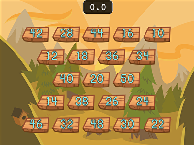 Number Chop: Skip Counting by 2 (Game 2) large image