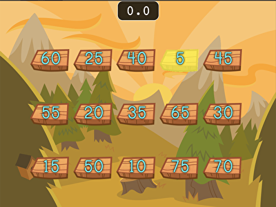 Number Chop: Skip Counting by 5 (Game 1) large image