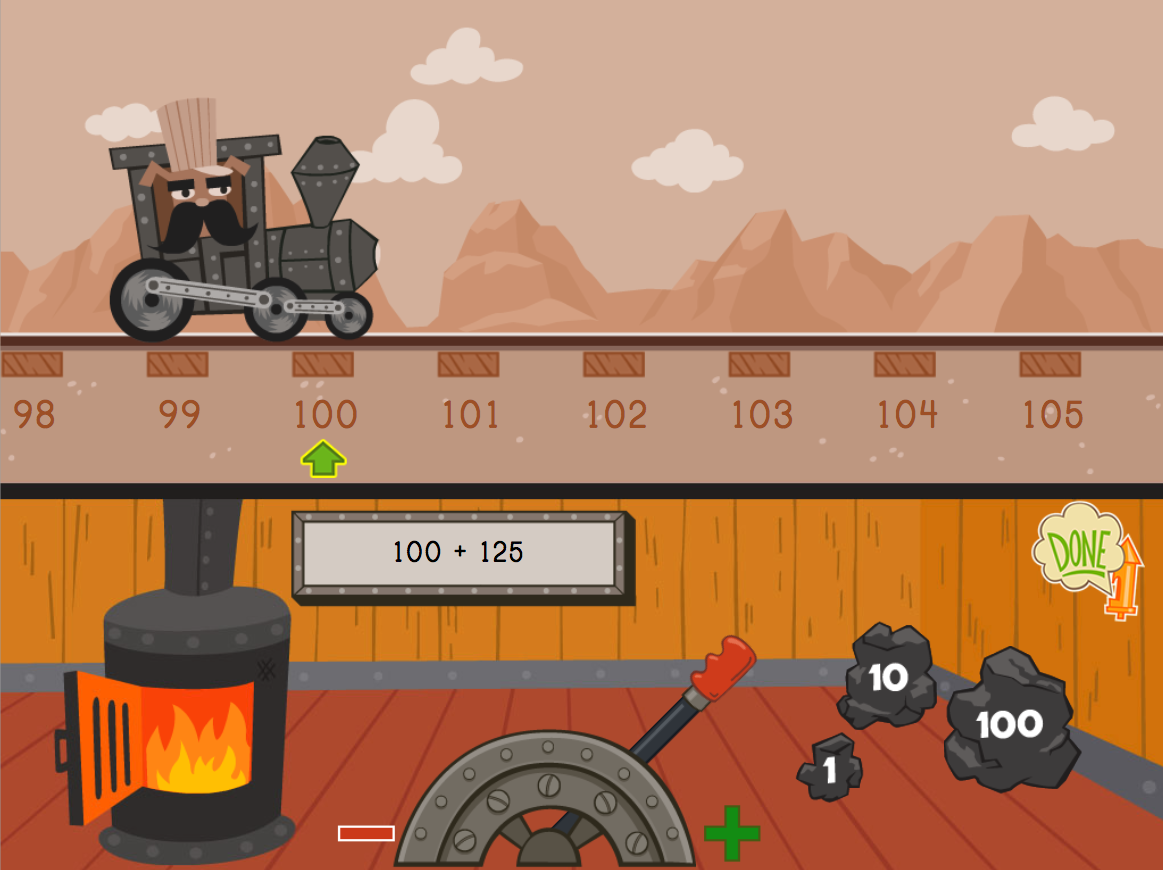 Three-Digit Addition: Train Edition