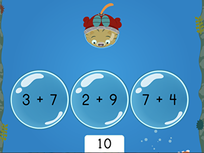 Treasure Diving: Compose Numbers to Make 10 (Game 1) large image