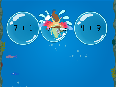 Treasure Diving: Compose Numbers to Make 10 (Game 2) large image