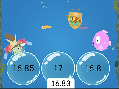 Treasure Diving: Rounding Decimals to the Nearest Tenth large image
