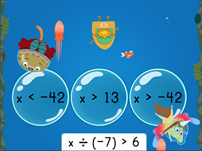 Treasure Diving: Solving One-Step Multiplication and Division Inequalities large image