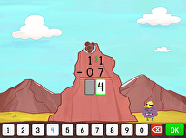 Two-Digit Subtraction with Borrowing Mountain Game