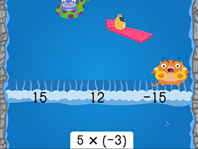 Water Rafting: Multiplying Integers large image