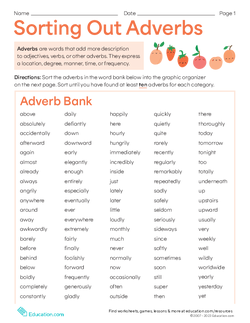Sorting Out Adverbs