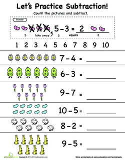 Let's Practice Subtraction