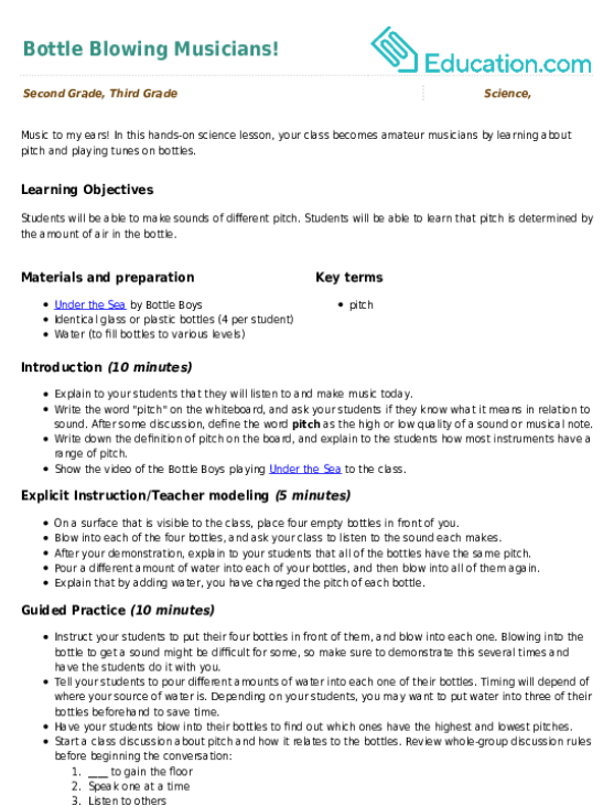 Bottle Blowing Musicians!