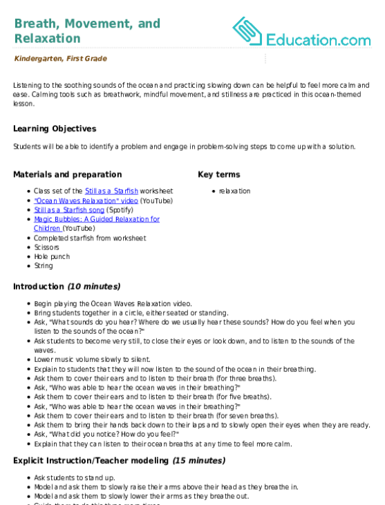 Breath, Movement, and Relaxation