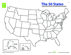 Map the States: State Abbreviations
