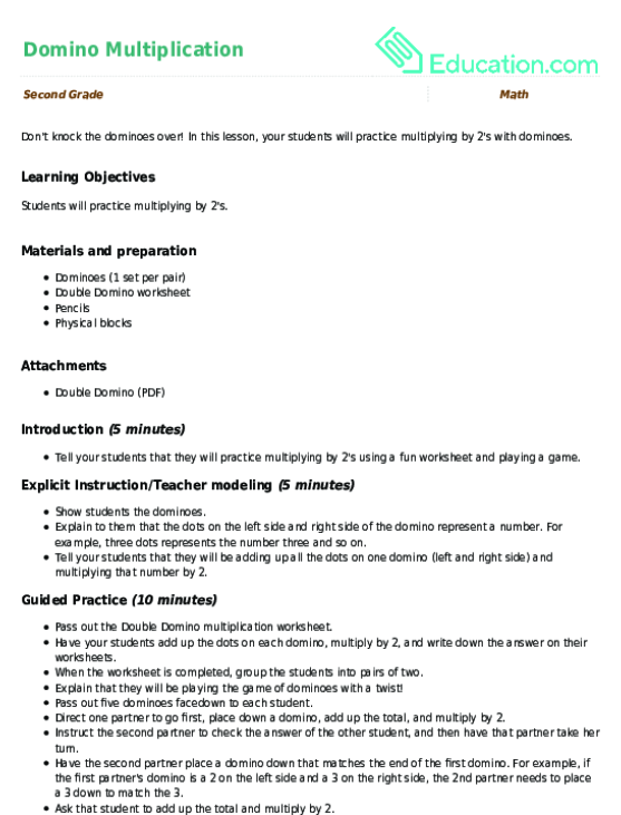 Domino Multiplication