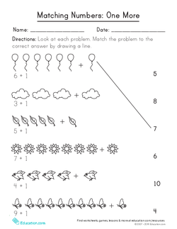 Matching Numbers: One More