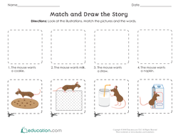 Match and Draw the Story