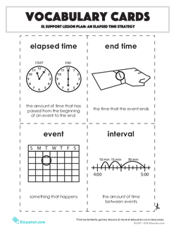 Vocabulary Cards: An Elapsed Time Strategy