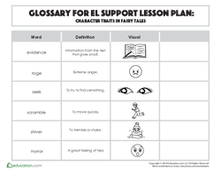 Glossary: Character Traits in Fairy Tales
