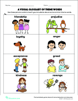 A Visual Glossary of Theme Words