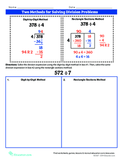 Two Methods for Solving Division Problems
