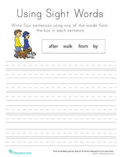 Sight Word Sentences