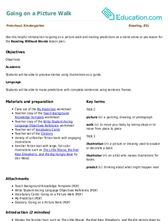 Going on a Picture Walk