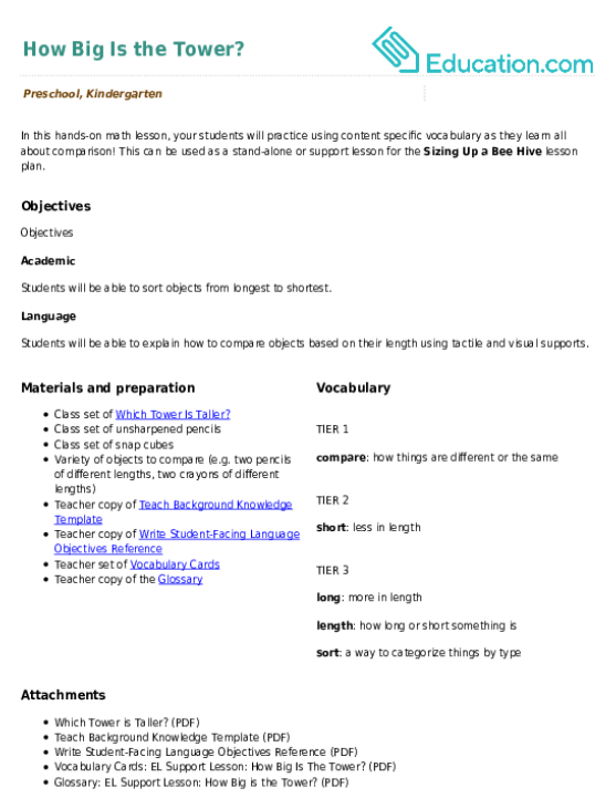 How Big Is the Tower?