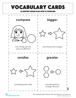 Vocabulary Cards: How to Compare?