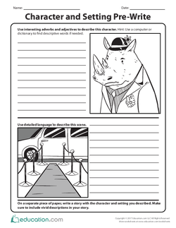 Character and Setting Pre-Write