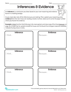 Inferences & Evidence