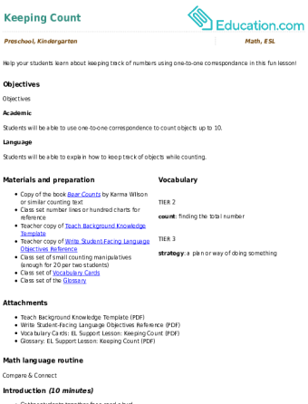 Keeping Count large image